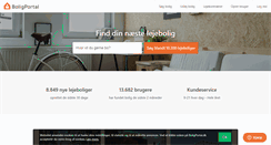 Desktop Screenshot of boligportal.dk